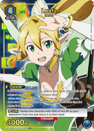 Leafa (024) (R*) (UEX06BT/SAO-2-024) - UEX06BT Sword Art Online Vol2 Foil