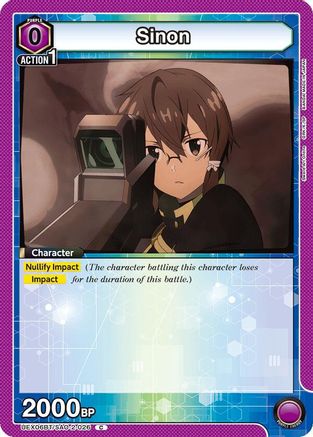 Sinon (026) (UEX06BT/SAO-2-026) - UEX06BT Sword Art Online Vol2