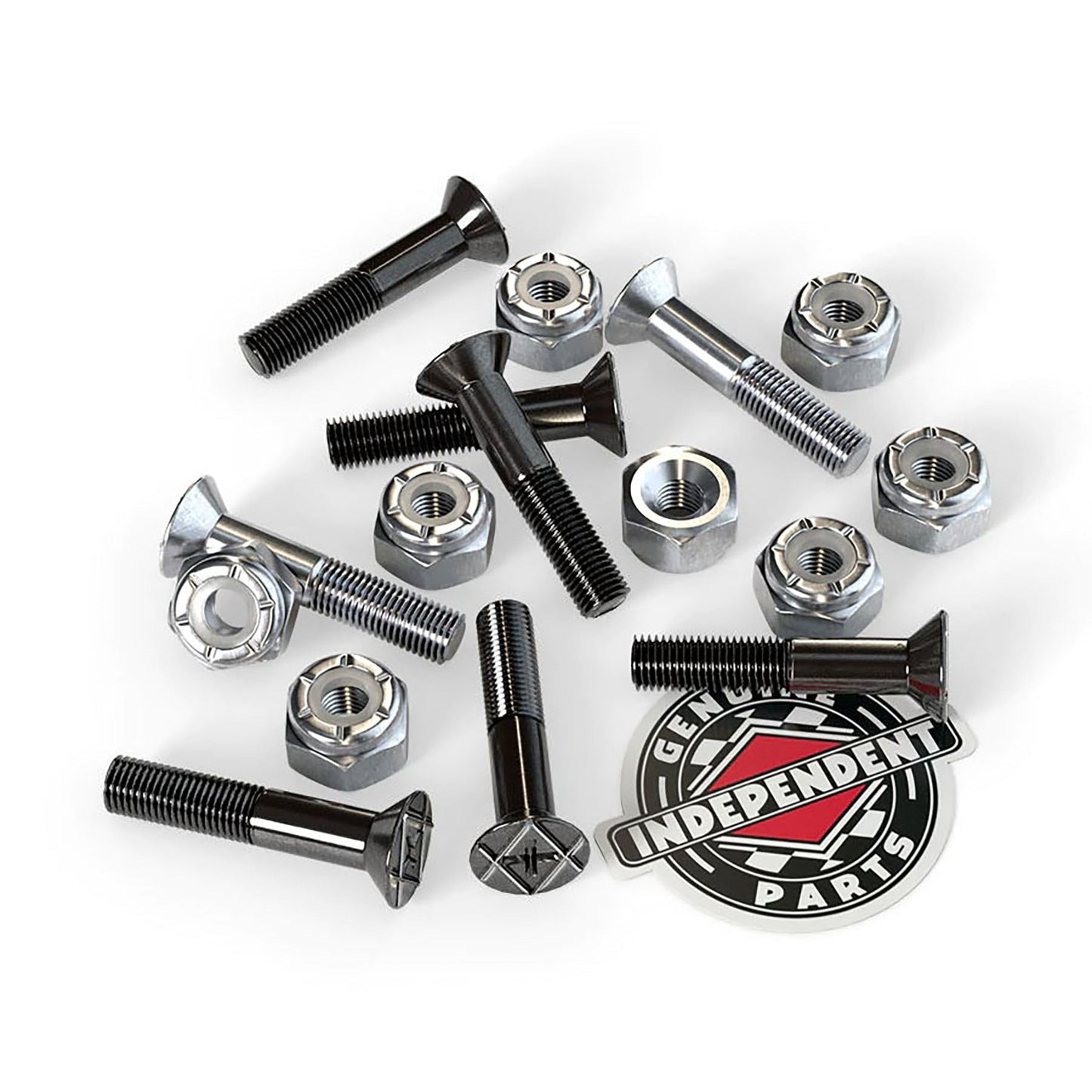 Independent Truck Co. Genuine Parts 7/8 Black/Silver Phillips Skateboard Mounting Hardware