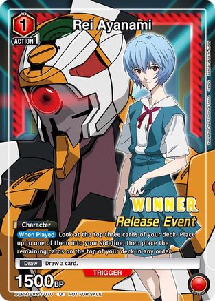 Rei Ayanami (Release Event Winner) (UEPR/EVA-1-070) - UE15BT Evangelion New Theatrical Edition Release Event Cards Foil