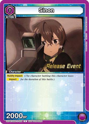 Sinon (026) (UEPR/SAO-2-026) - UEX06BT Sword Art Online Vol2 Release Event Cards
