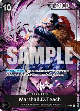 Marshall.D.Teach (Event Pack Vol. 8) (P-100) - One Piece Promotion Cards Foil - Golden Apple Comics