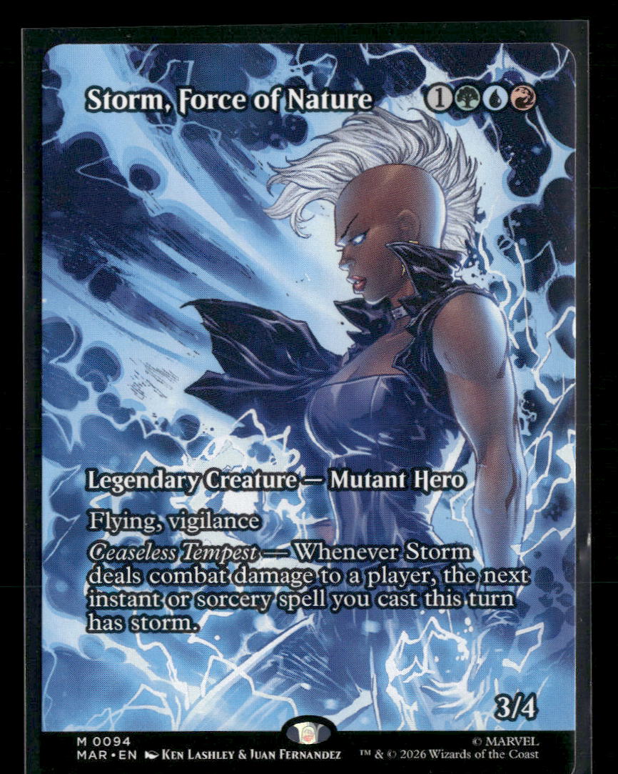 Marvel Universe Eternal-Legal Storm, Force of Nature (Borderless) #94