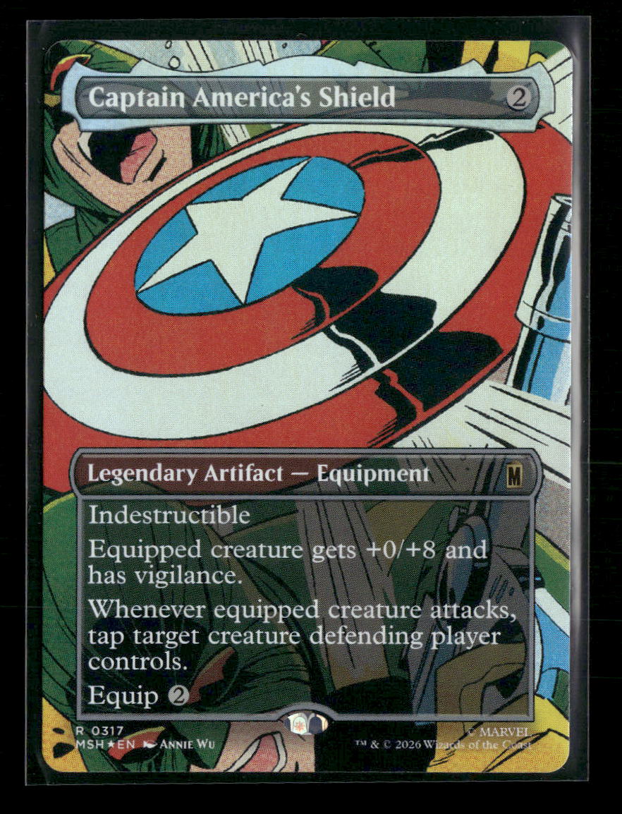 Marvel Super Heroes Captain America's Shield (Borderless) (0317) Foil #317