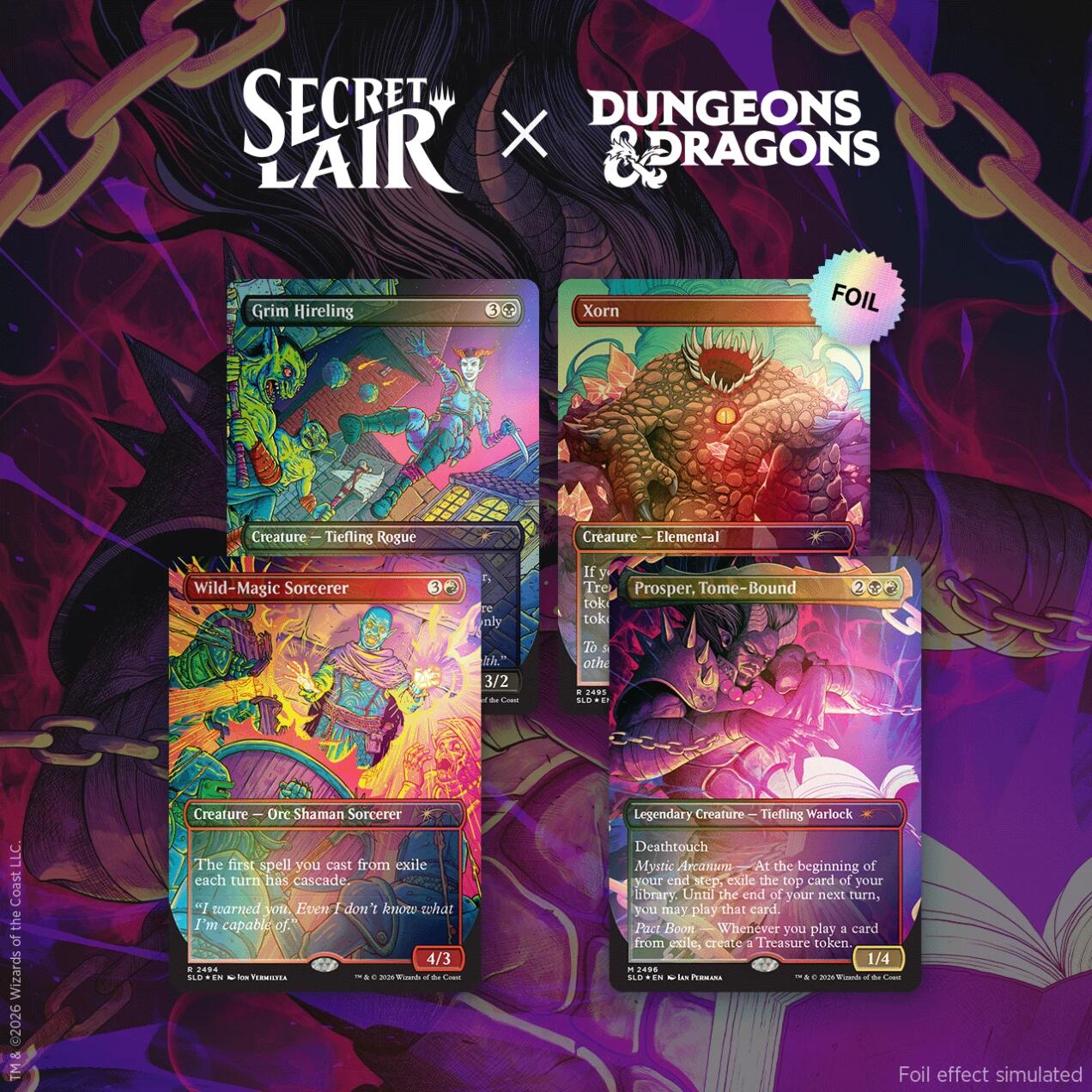 Secret Lair Drop: Secret Lair x Dungeons & Dragons: Shadows Over Baldur's Gate - Traditional Foil Edition [SLD]
