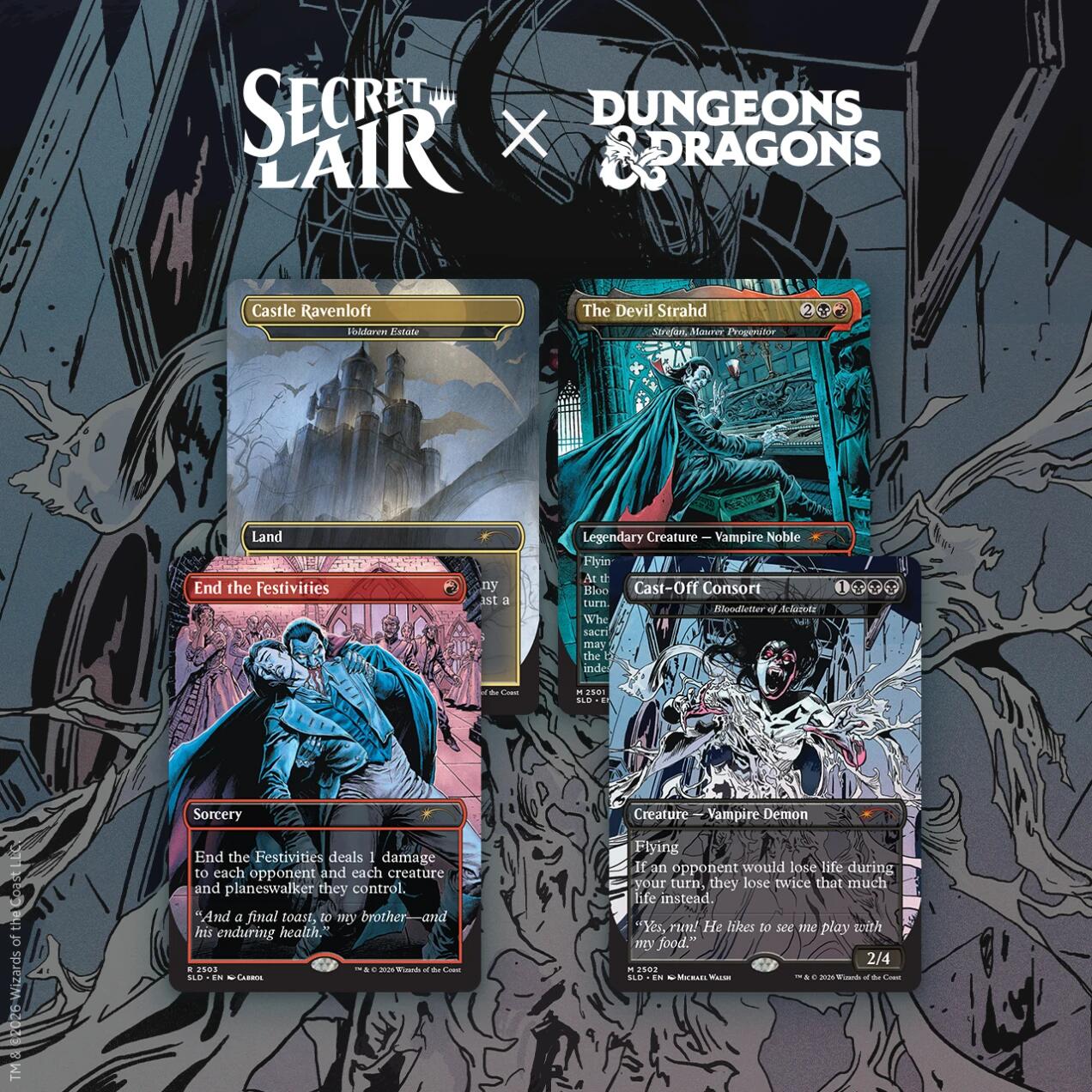 Secret Lair Drop: Secret Lair x Dungeons & Dragons: Strahd's Descent - Non-Foil Edition [SLD]