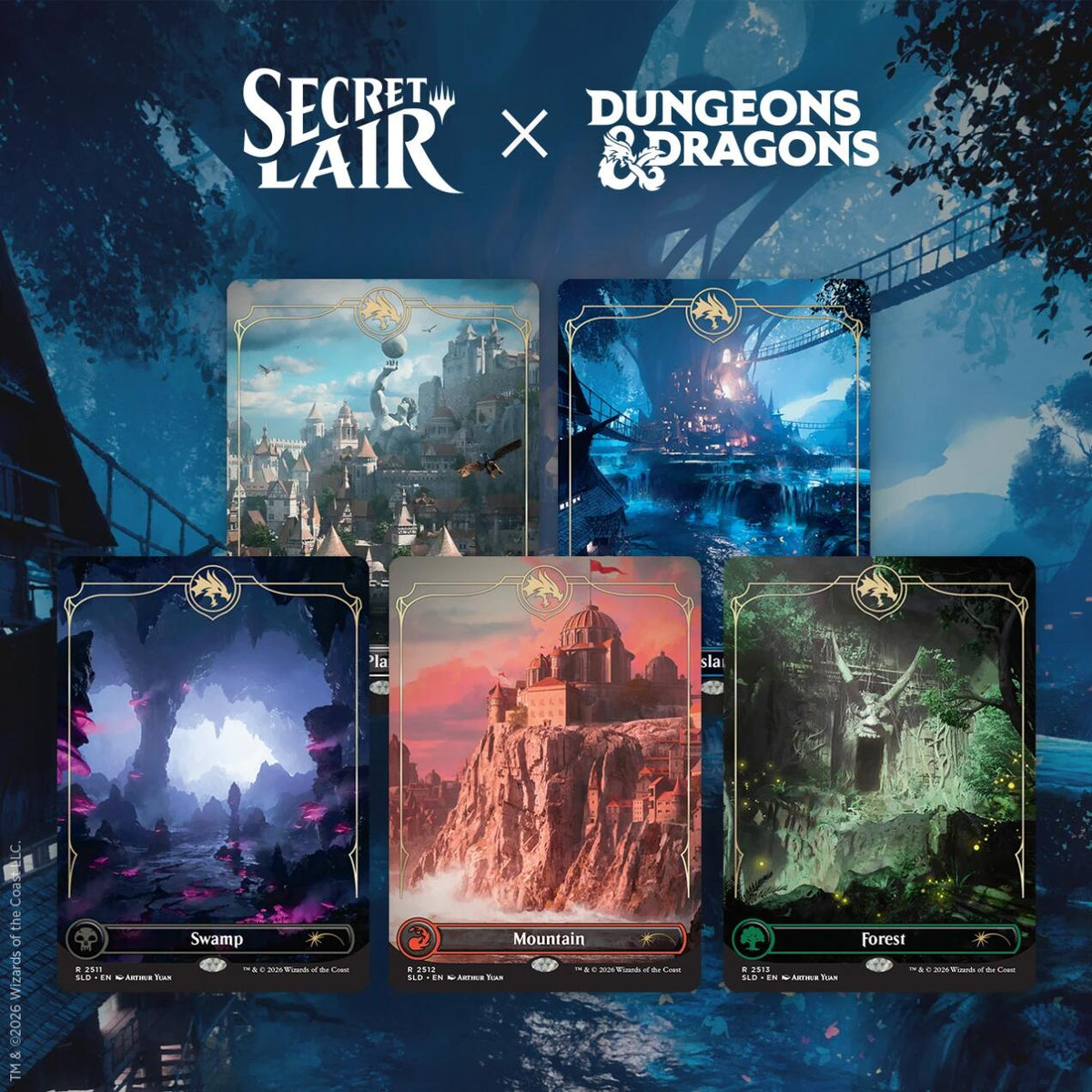 Secret Lair Drop: Secret Lair x Dungeons & Dragons: Lands of the Forgotten Realms - Non-Foil Edition [SLD]