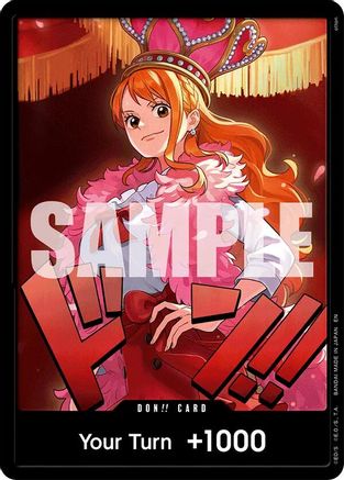 DON!! Card (Nami) - Extra Booster: One Piece Heroines Edition Foil - Golden Apple Comics