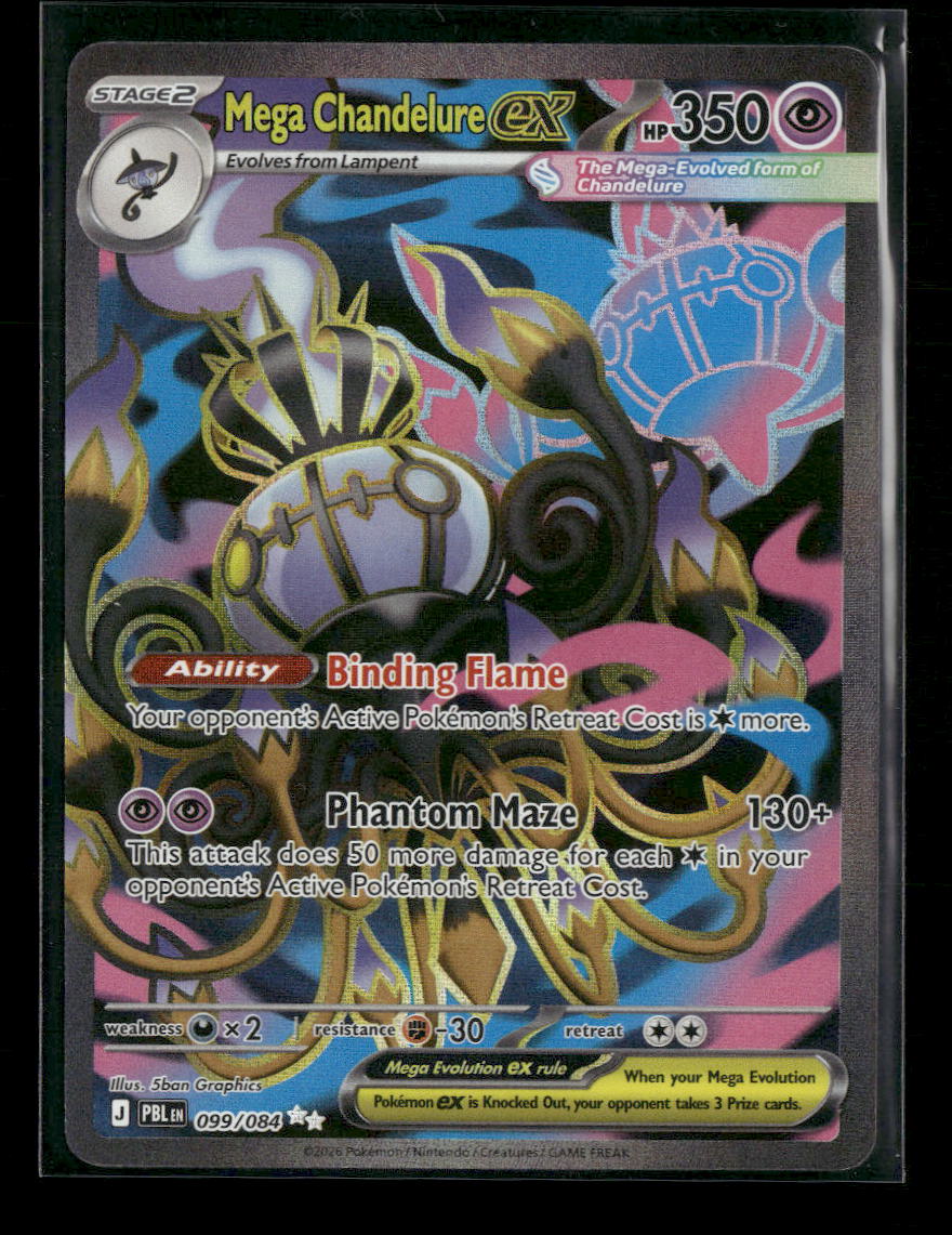 ME05: Pitch Black Mega Chandelure ex #099/084