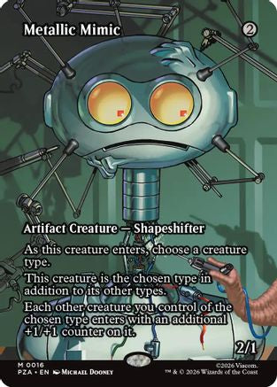Metallic Mimic (Borderless) (PZA-016) - Teenage Mutant Ninja Turtles Eternal-Legal Foil