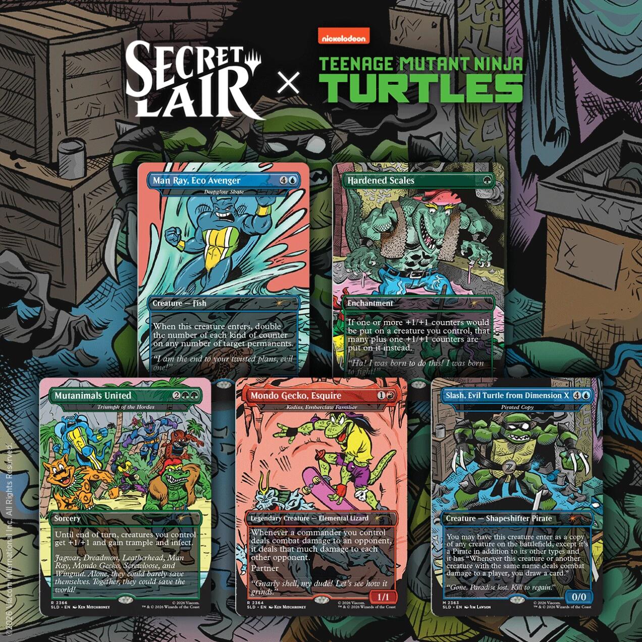 Secret Lair Drop: Secret Lair x Teenage Mutant Ninja Turtles: The Mighty Mutanimals - Non-Foil Edition [SLD]
