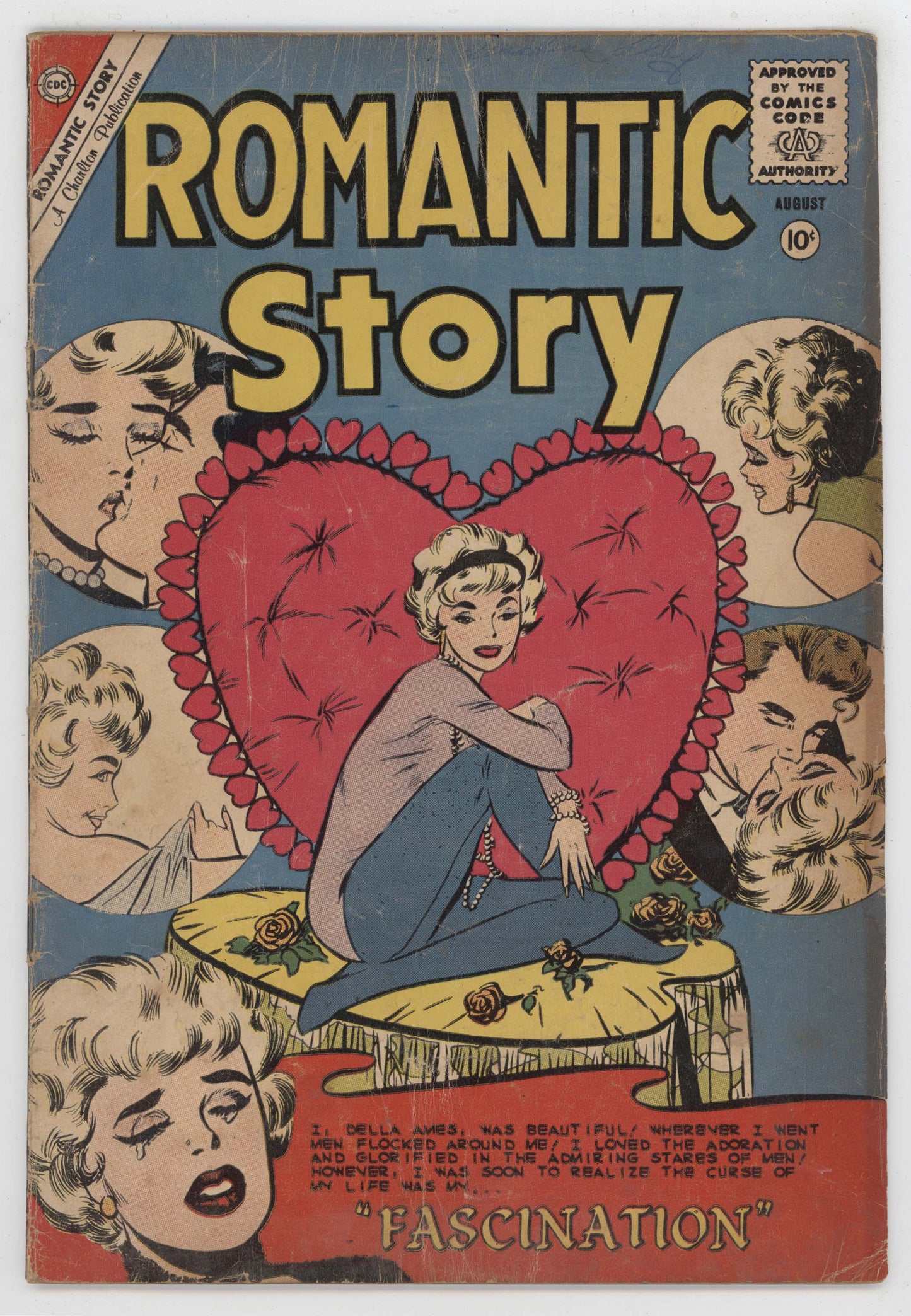 Romantic Story 50 Charlton 1960 GD VG Joe Sinnott GGA Heart Chair