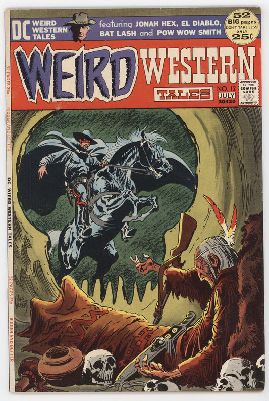 Weird Western Tales 12 DC 1972 VF Joe Kubert Neal Adams Bernie Wrightson Cowboy