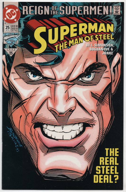 Superman Man Of Steel 25 DC 1993 NM Louise Simonson Reign Of Superboy