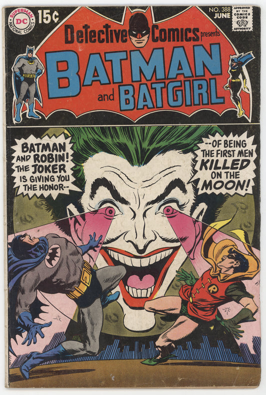 Batman Detective Comics 388 DC 1968 FN Irv Novick Robin Joker Penguin 27 1