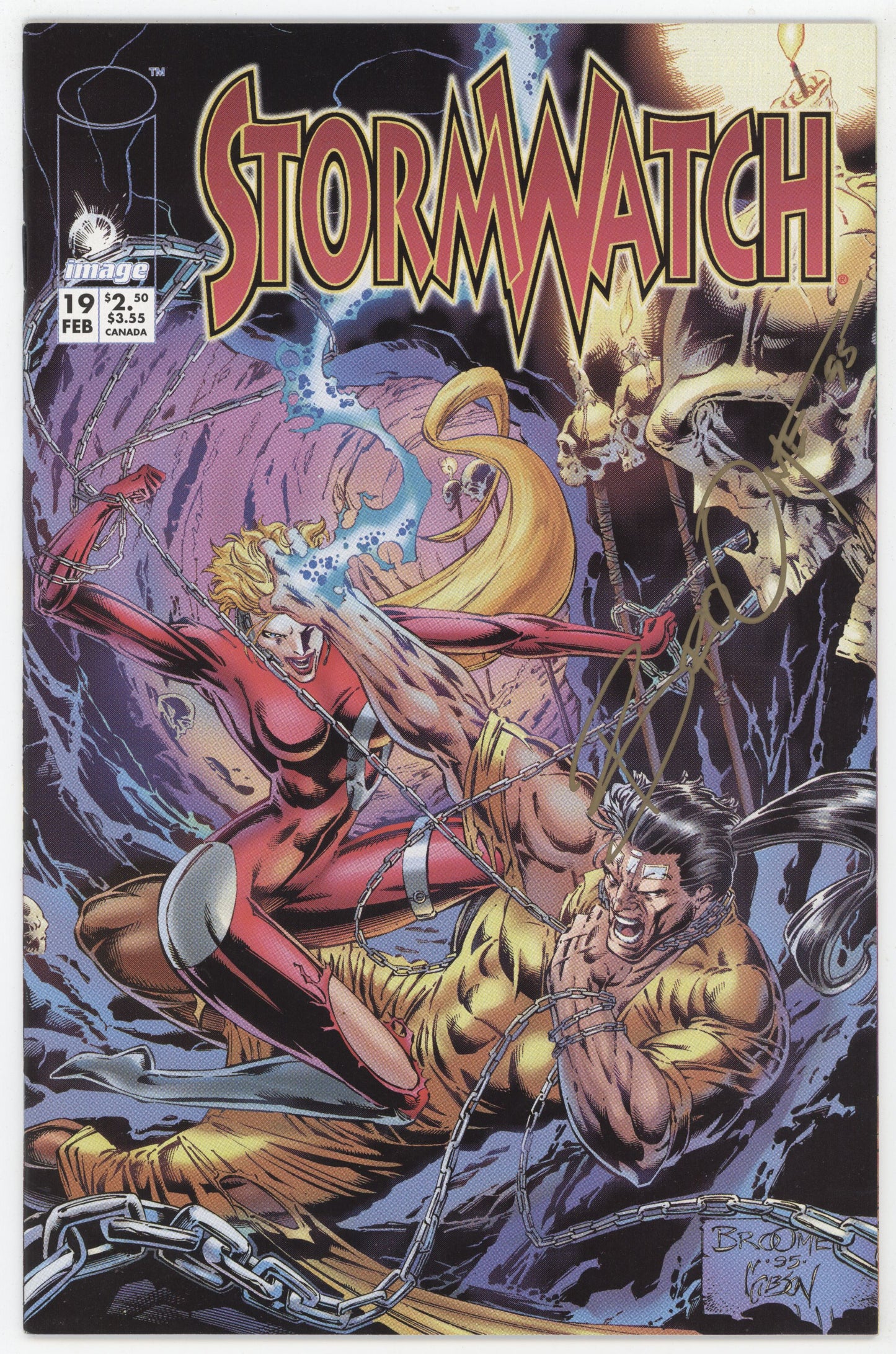 Stormwatch 19 Image 1995 NM Signed Matt Broome