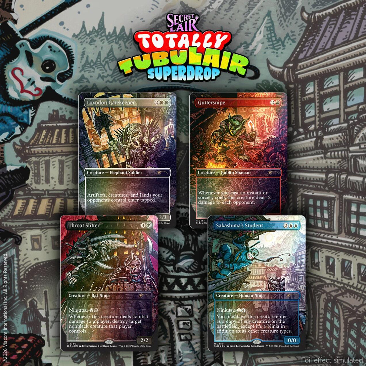 Secret Lair Drop: Featuring: Kevin Eastman (Colors) - Traditional Foil Edition [SLD]