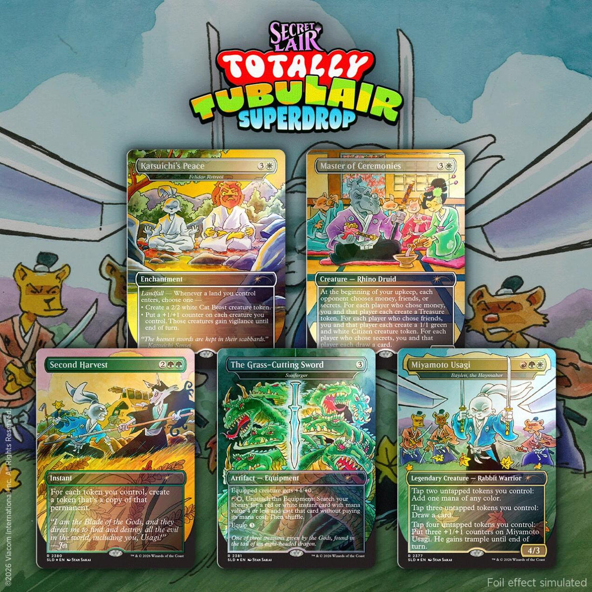 Secret Lair Drop: Featuring: Stan Sakai - Traditional Foil Edition [SLD]