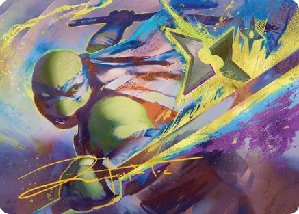 Leonardo's Technique Art Card (ASTMT-002) - Art Series: Teenage Mutant Ninja Turtles
