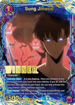 Sung Jinwoo (Winner) (UEPR/SLG-1-019) - Union Arena Promotion Cards Foil