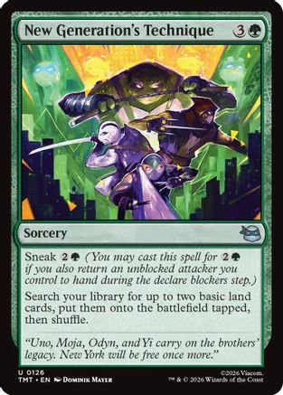 New Generation's Technique (TMT-126) - Teenage Mutant Ninja Turtles Foil - Golden Apple Comics
