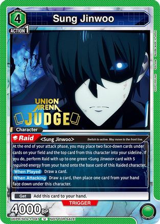 Sung Jinwoo (047) (Judge) (UEPR/SLG-1-047) - Union Arena Promotion Cards Foil