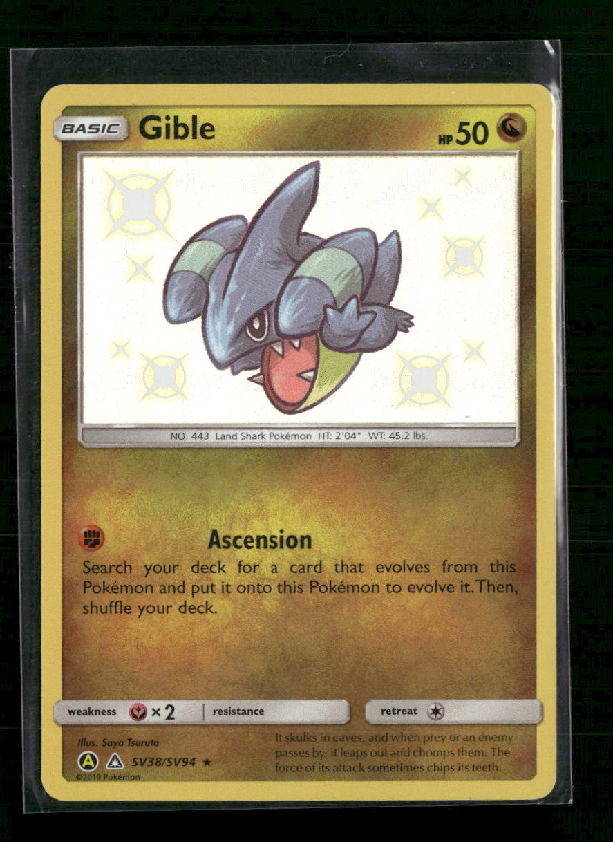 Hidden Fates: Shiny Vault Gible #SV38/SV94