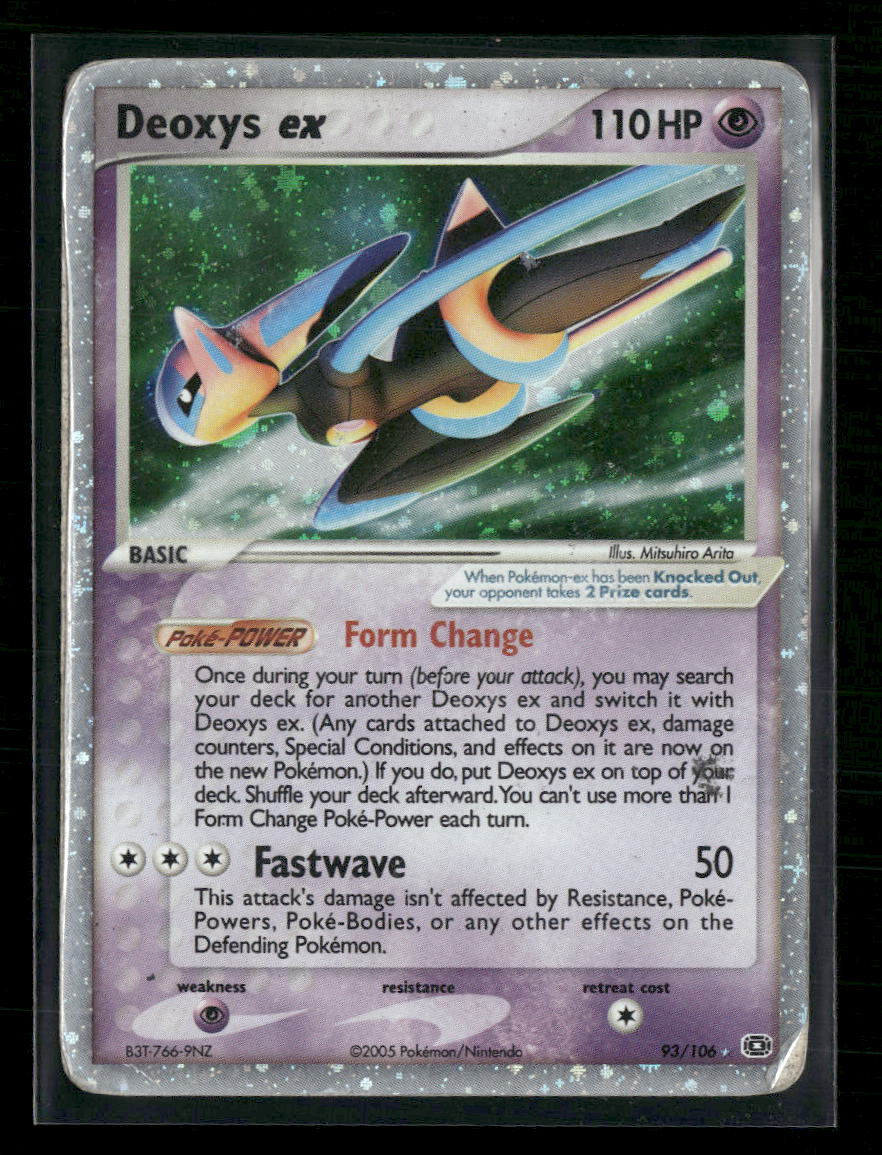 Emerald Deoxys ex (Speed Forme) #93/106 Damaged
