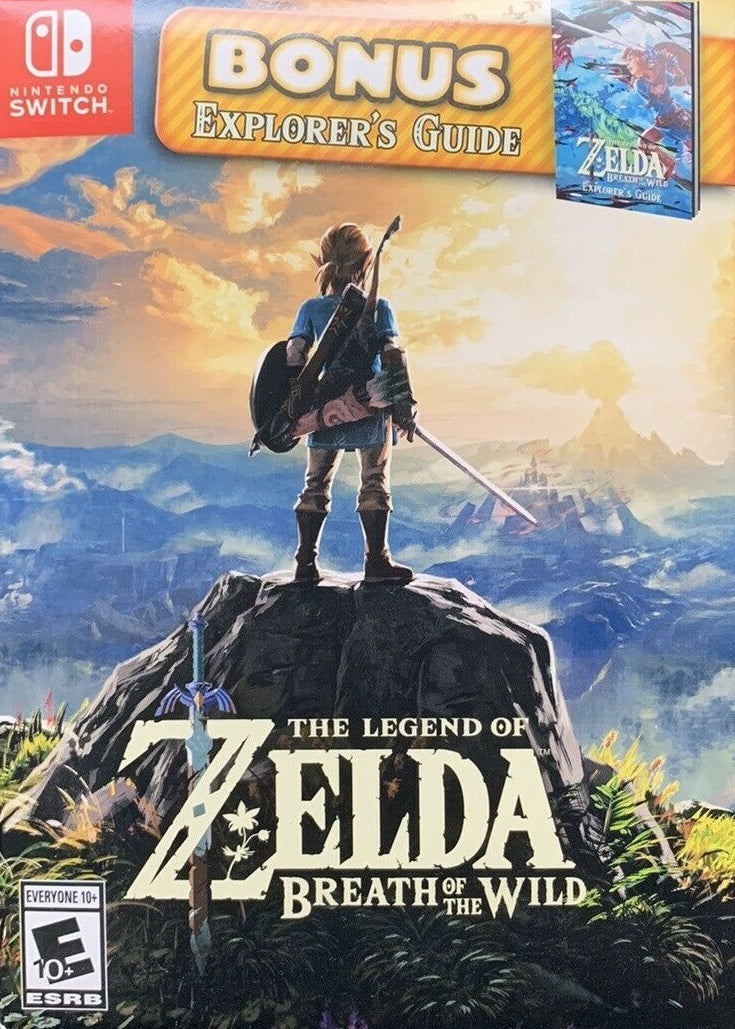 The Legend of Zelda Breath of the Wild With Bonus Explorer Guide (Nintendo Switch)