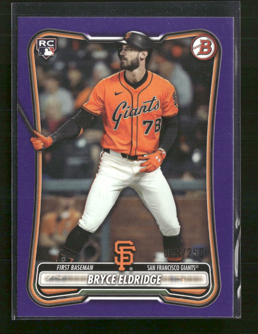 2026 Bowman Chrome Prospects Purple Bryce Eldridge Rookie #/250 #58