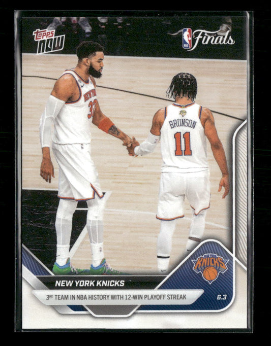 2025-26 Topps Now New York Knicks #328