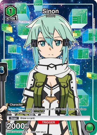 Sinon (072) (UEPR/SAO-2-072) - Union Arena Promotion Cards Foil