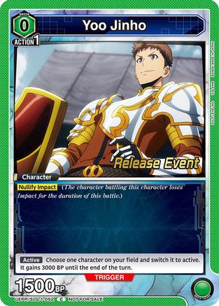Yoo Jinho (052) (UE17BT/SLG-1-052) - UE17BT SOLO LEVELING Release Event Cards