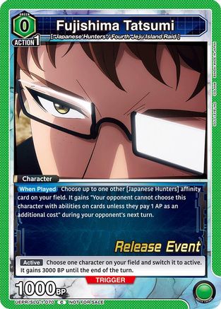 Fujishima Tatsumi (UE17BT/SLG-1-070) - UE17BT SOLO LEVELING Release Event Cards