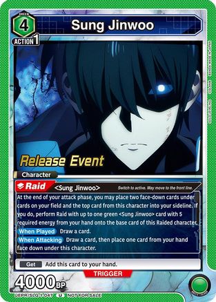 Sung Jinwoo (047) (UE17BT/SLG-1-047) - UE17BT SOLO LEVELING Release Event Cards