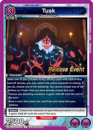 Tusk (UE17BT/SLG-1-031) - UE17BT SOLO LEVELING Release Event Cards