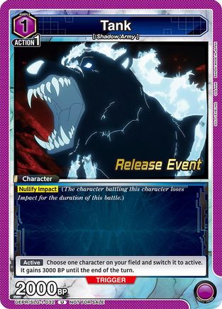Tank (UE17BT/SLG-1-032) - UE17BT SOLO LEVELING Release Event Cards