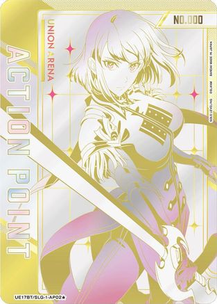 Action Point Card (AP02*) (Serial Numbered) (UE17BT/SLG-1-AP02*) - UE17BT SOLO LEVELING Foil