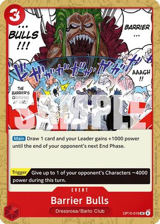 Barrier Bulls (OP15-019) - Adventure on Kami's Island