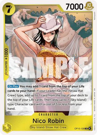 Nico Robin (OP15-109) (OP15-109) - Adventure on Kami's Island Foil - Golden Apple Comics