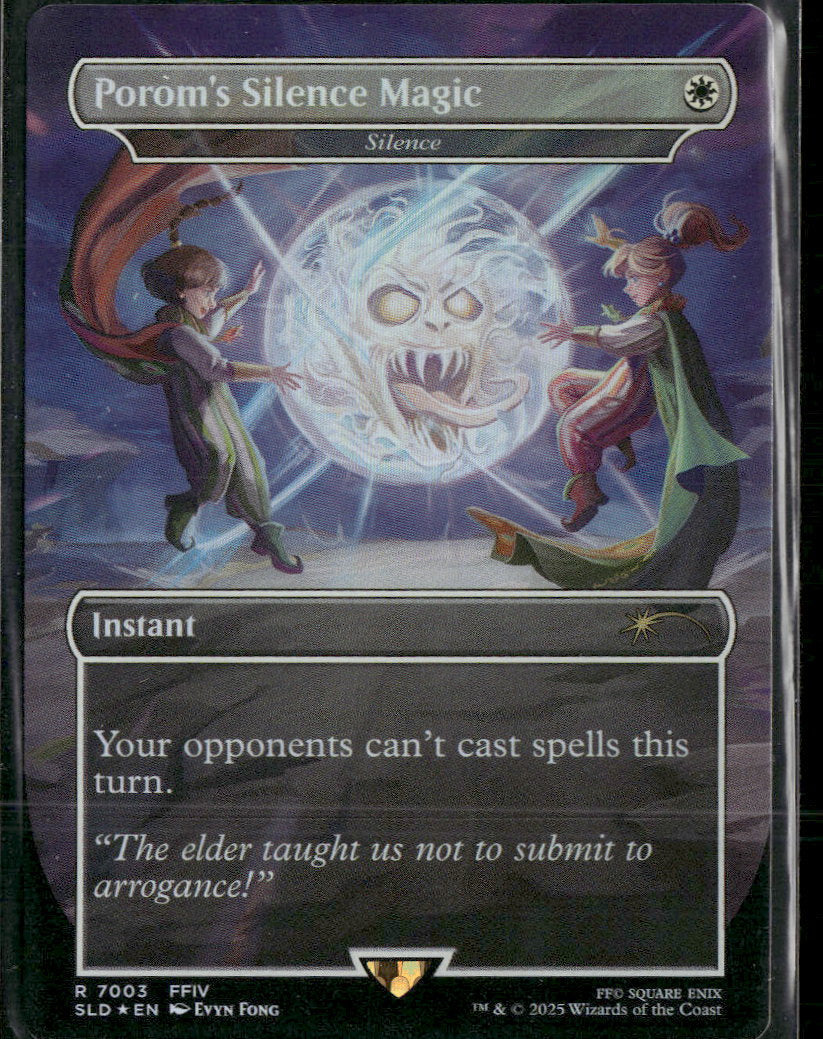 Porom's Silence Magic - Silence (Rainbow Foil) - Secret Lair Drop Series (SLD)