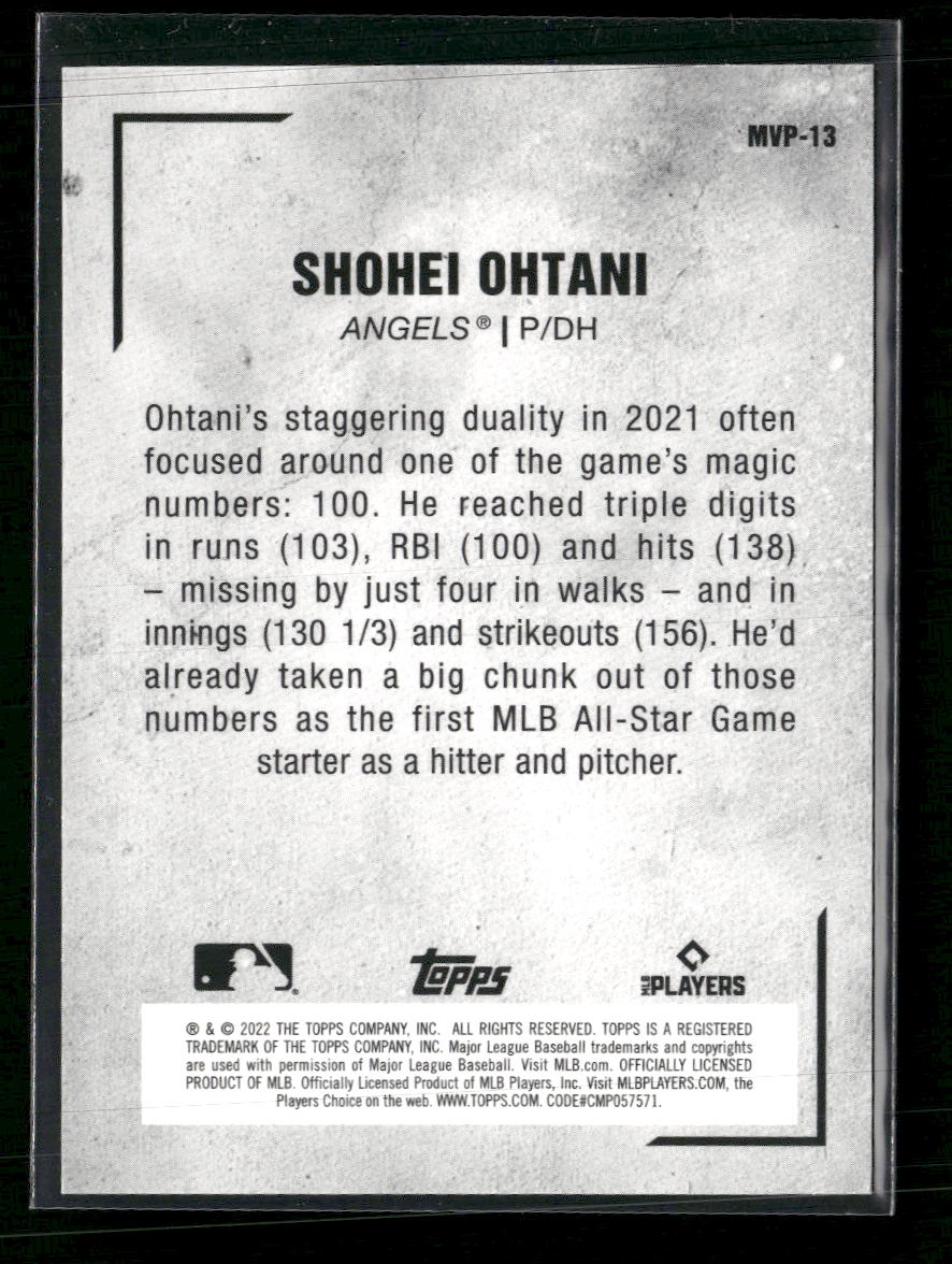 2022 Topps Japan Edition MVP Shohei Ohtani #MVP-13