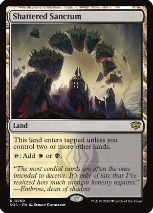 Shattered Sanctum (SOS-260) - Secrets of Strixhaven Foil - Golden Apple Comics