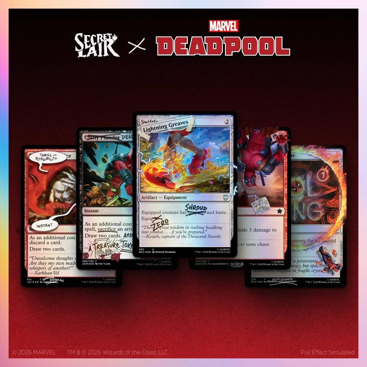 Secret Lair Drop: Secret Lair x Marvel's Deadpool: I Fixed It (You're Welcome) - Traditional Foil Edition [SLD]