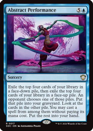 Abstract Performance (SOC-017) - Commander: Secrets of Strixhaven