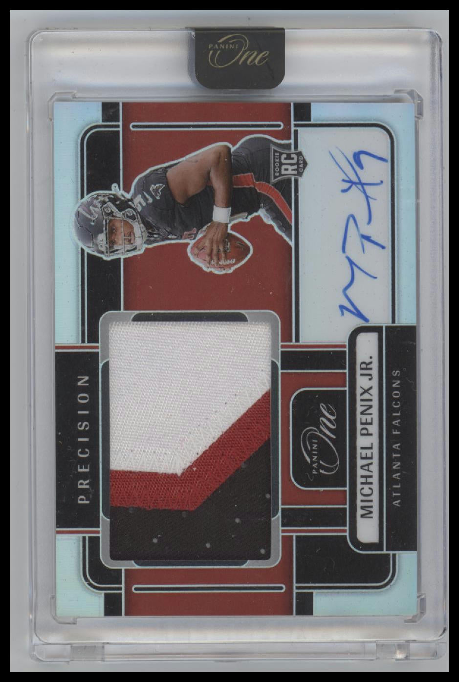 2024 Panini One Michael Penix Jr. #/99 AU #302 Encased