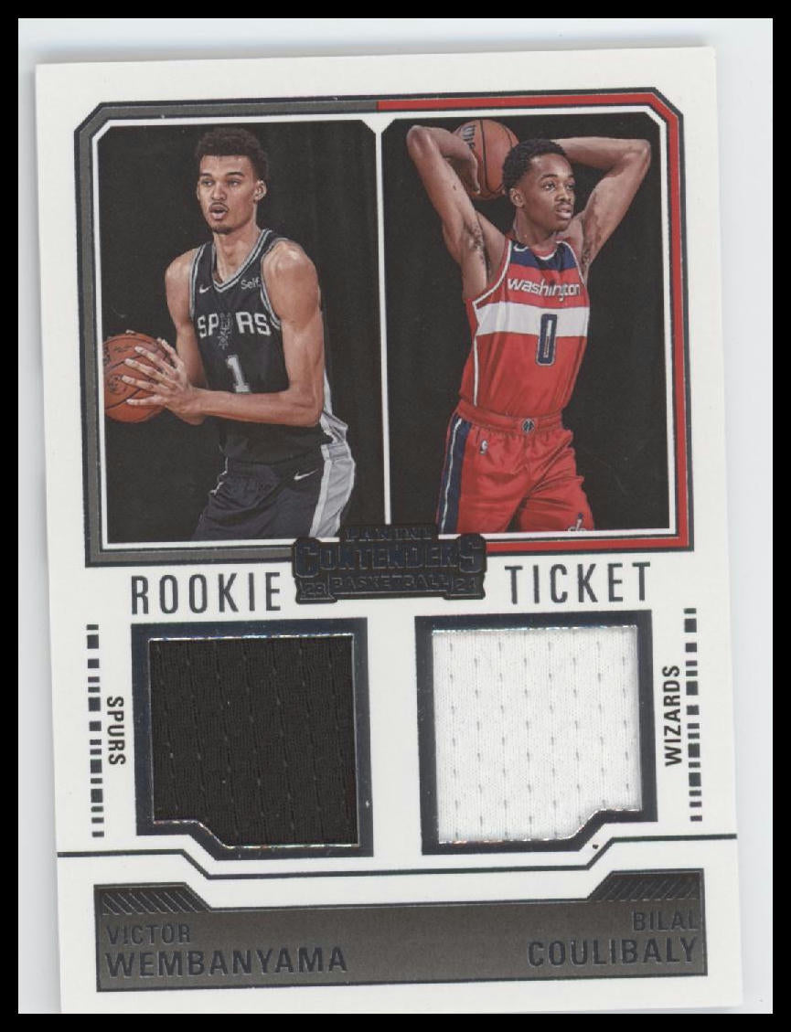 2024 Panini Rookie Swatches Victor Wembanyama/Bilal Coulibaly #RT2-FRN