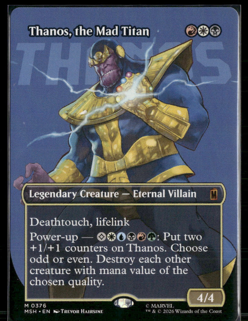 Marvel Super Heroes Thanos, the Mad Titan (Borderless) (0376) #376