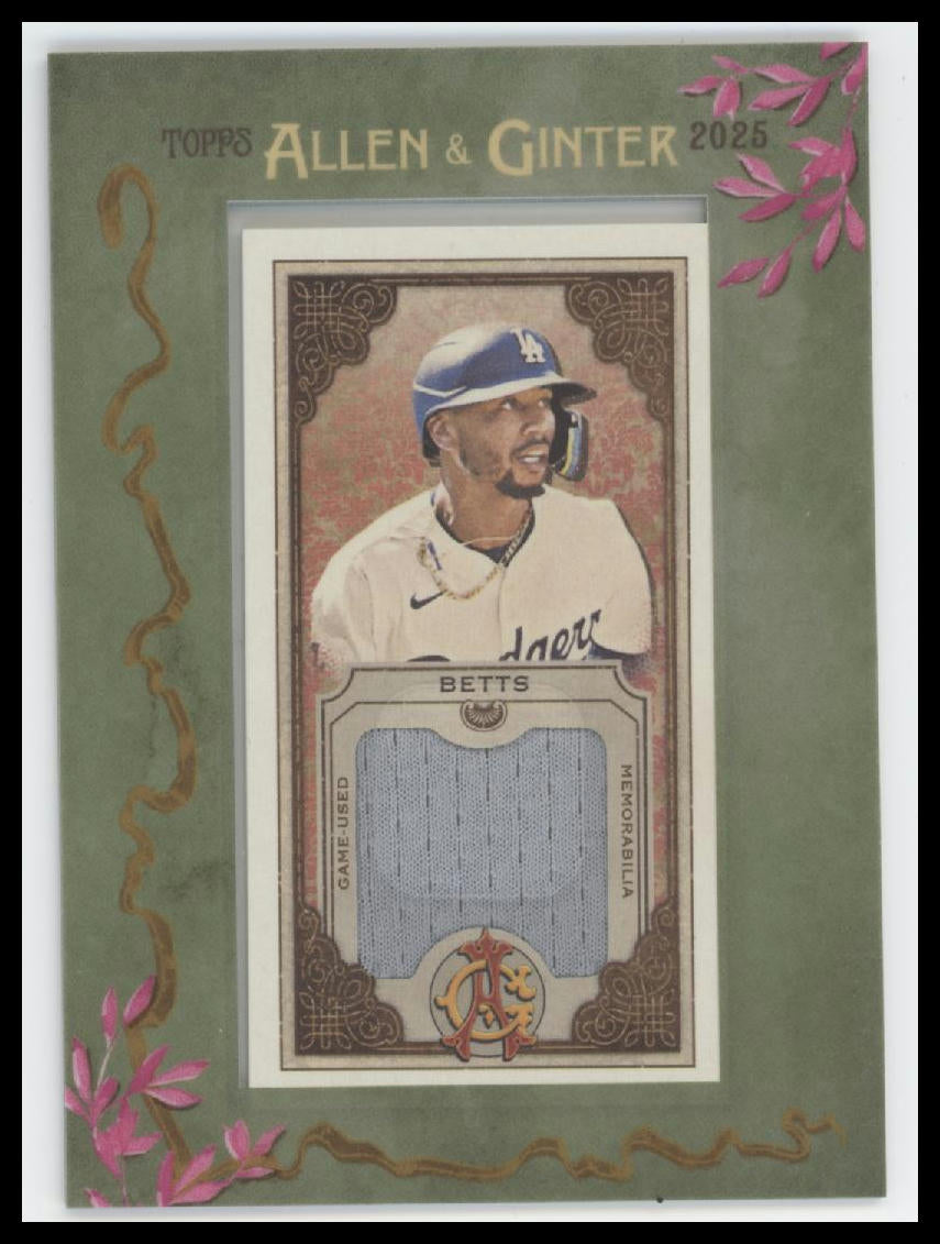 2025 Topps Allen & Ginter Framed Mini Relics Mookie Betts #MFR-MB