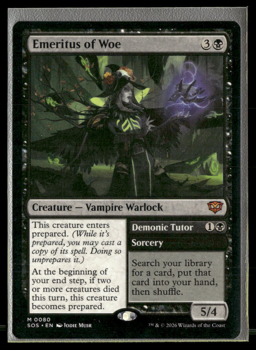 Secrets of Strixhaven Emeritus of Woe #80